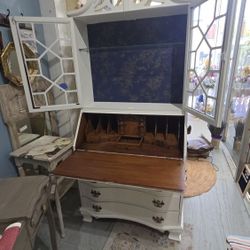 Secretary DESK painted In Swiss COFFEE 