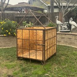 Custom Iron Dog Cage/ House