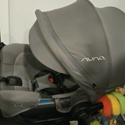 Nuna PIPA RX Infant Car Seat + RELX Base - Caviar Grey