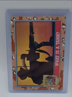 1991 Topps Desert Storm #140 What Is a Tank? Card