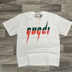 Authentic Gucci Blade Logo White Cotton Men’s T-Shirt Medium