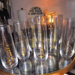 Bride Maid Of Honor And Bridesmaids Glass Cups