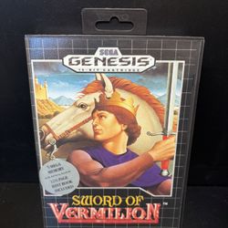 Sword of Vermilion (Sega Genesis) Tested Working Complete w/ Manual Mint Clean!