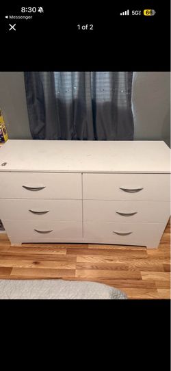 6 White Drawer Dresser