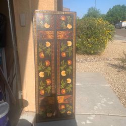 Teak Wood Wall Design 