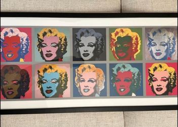 Andy Warhol Marilyn Monroe Framed Pop Art Print