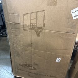 Portable Adjustable Basketball Hoop System w/ Base – 44” Backboard (New in Box)