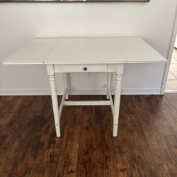 White Adjustable Dining Room Table Desk