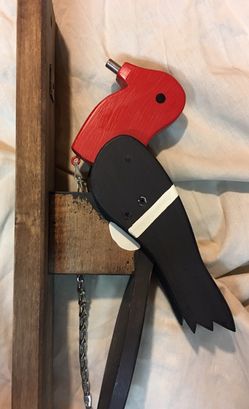 Vintage Wood Pecker Door knocker