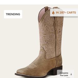 Ariat-Women’s Round Up Remuda Wide Square Toe Western Boot