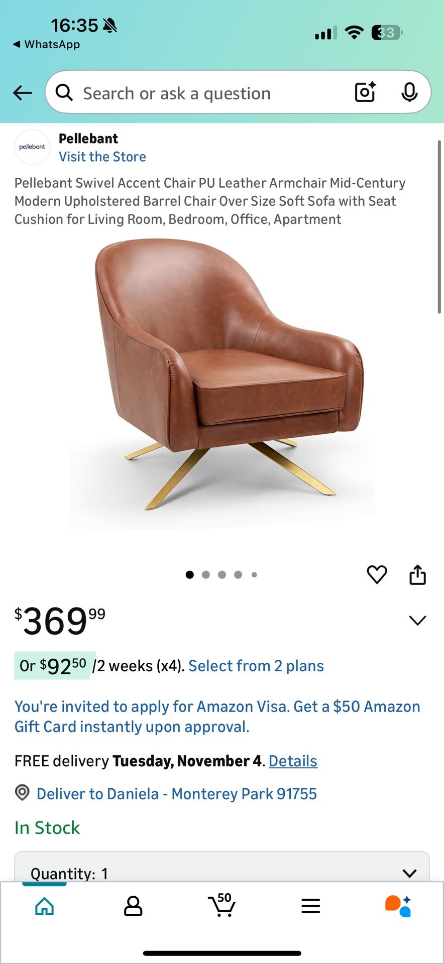 2 PACK Pellebant Swivel Chairs - 1 Perfect, 1 w/ Minor Damage