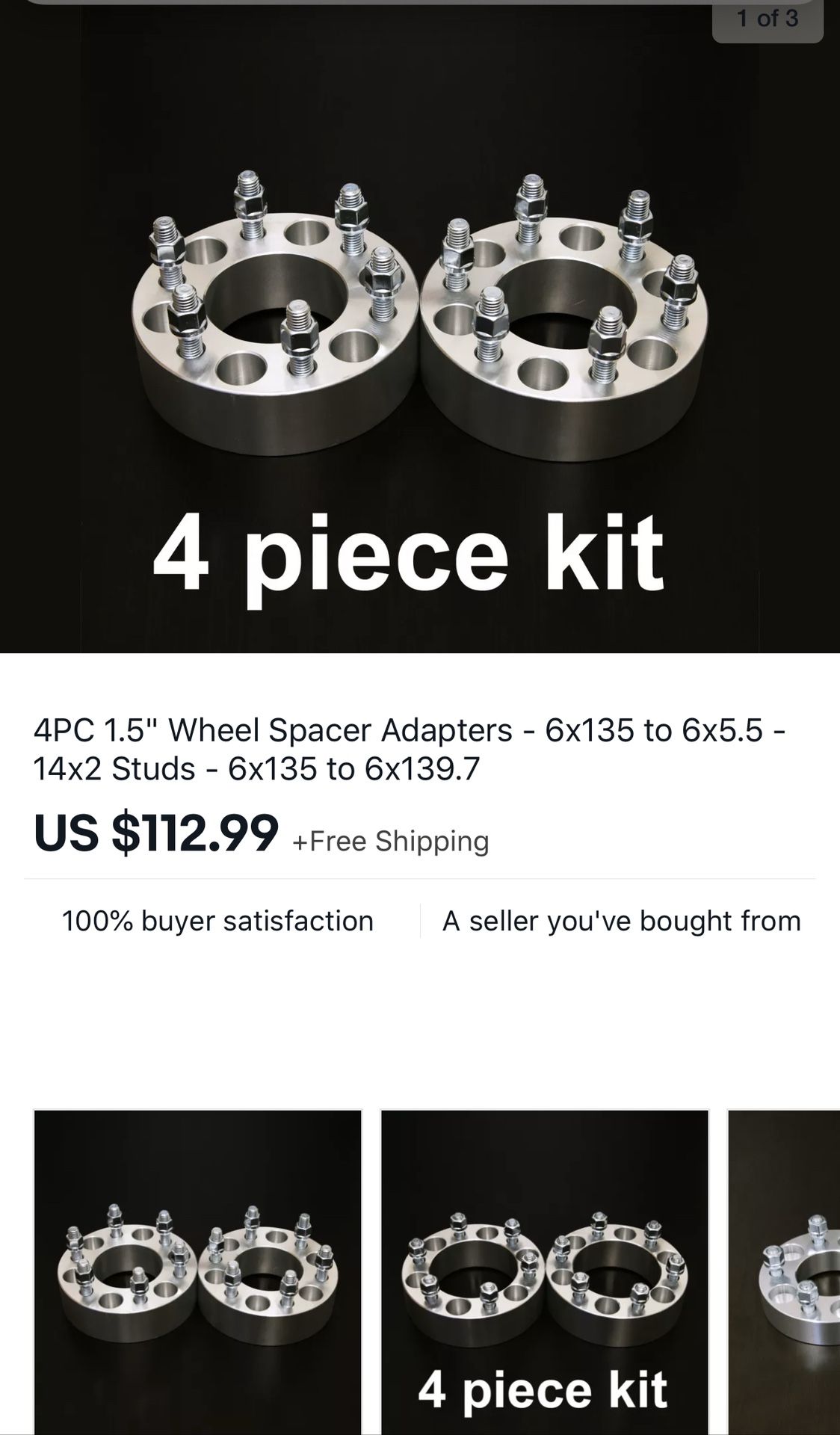 Ford to Chevy wheel adapters