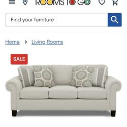 Pennington Sleeper Sofa Cream Upholstered 3-Seater Contemporary