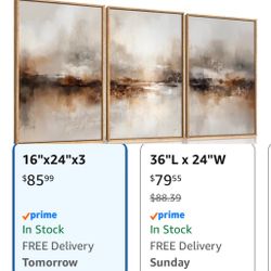 Framed Canvas Wall Art (IT’S AVAILABLE) 
