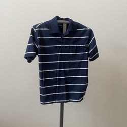 O’Neill Navy Striped Polo Shirt - Men’s Size S