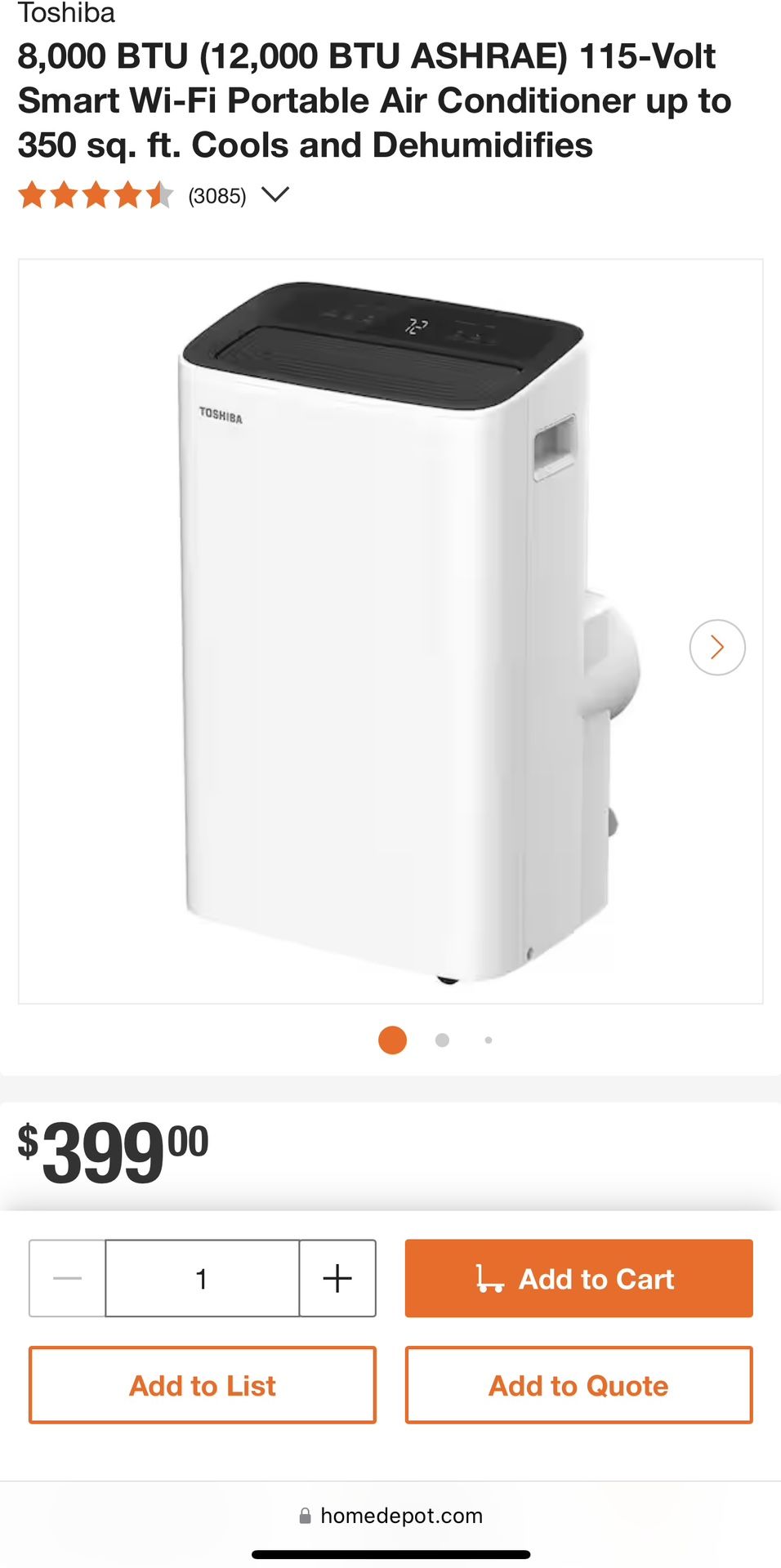 Portable AC Unit - Toshiba - Brand New