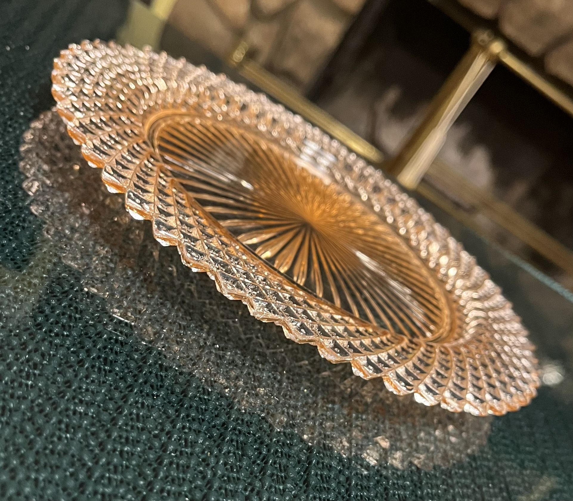 Vintage Pink Depression Glass Luncheon Plate 8.5 Inches Miss America Pattern