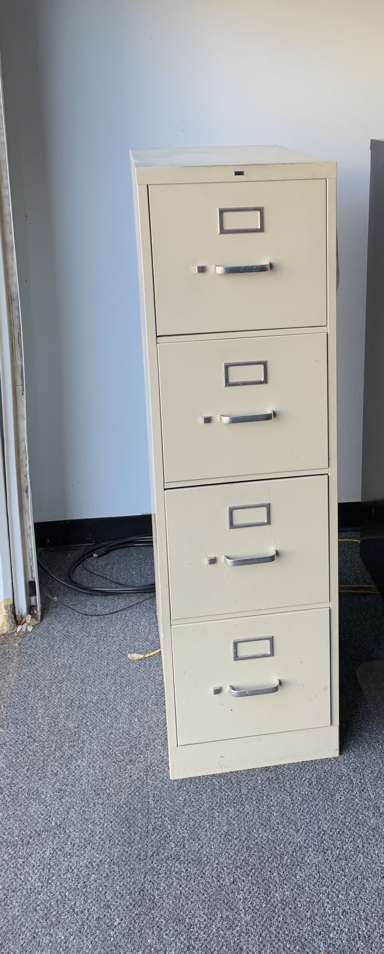 HON 4-Drawer Vertical File Cabinet, 16"W x 26-1/2"D
