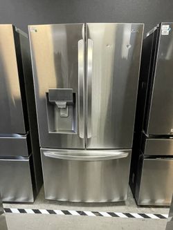Lg ThinQ French Door Refrigerator In Stainless Steel