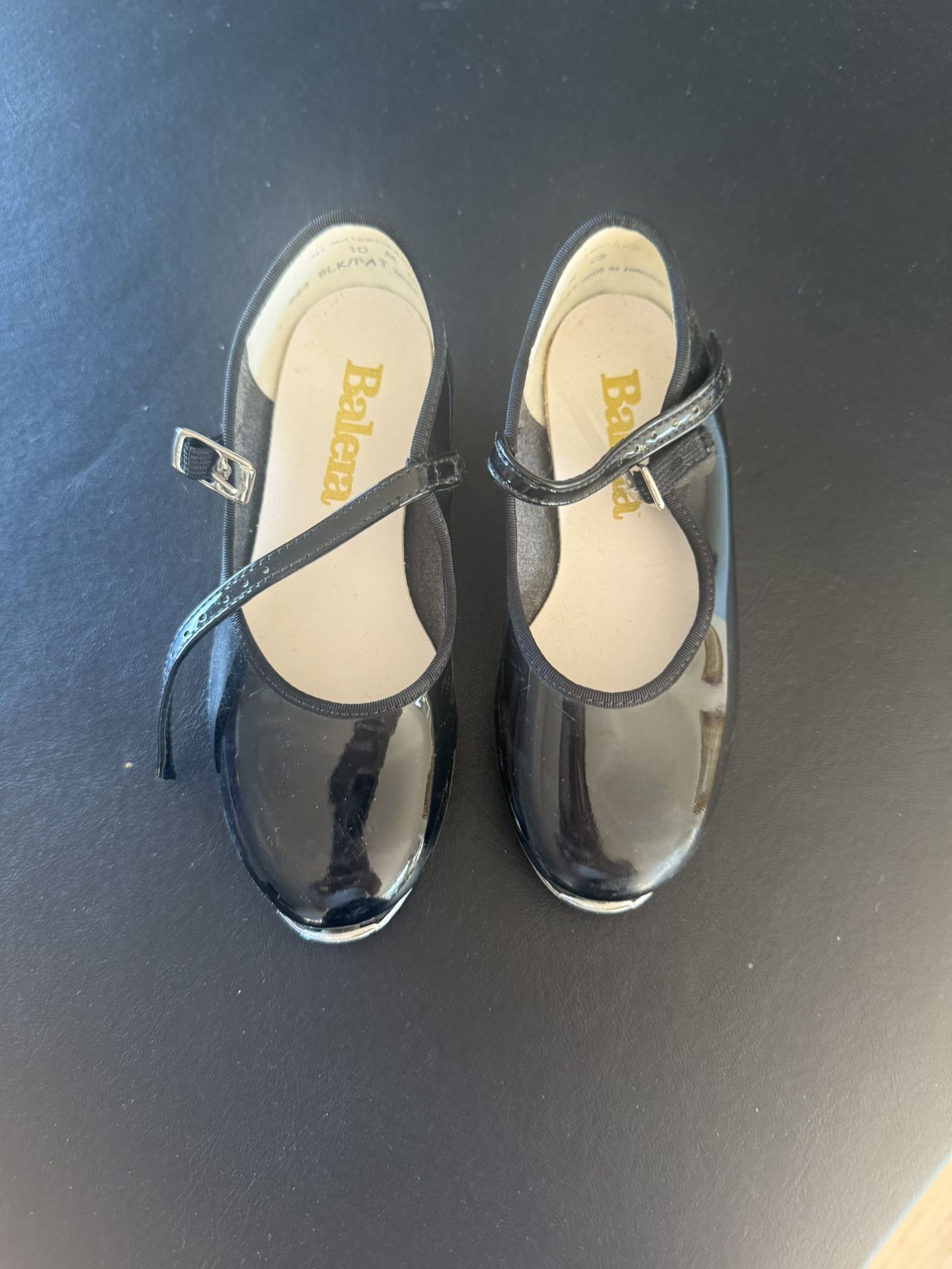 Balera Tap Shoes – Black Patent Mary Jane – Size Youth 9M