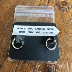 Black Diamond Earring 