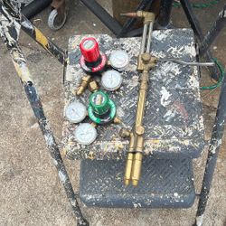 Soplete con manómetros