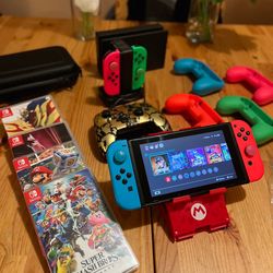 Nintendo Switch Bundle (READ DESCRIPTION)