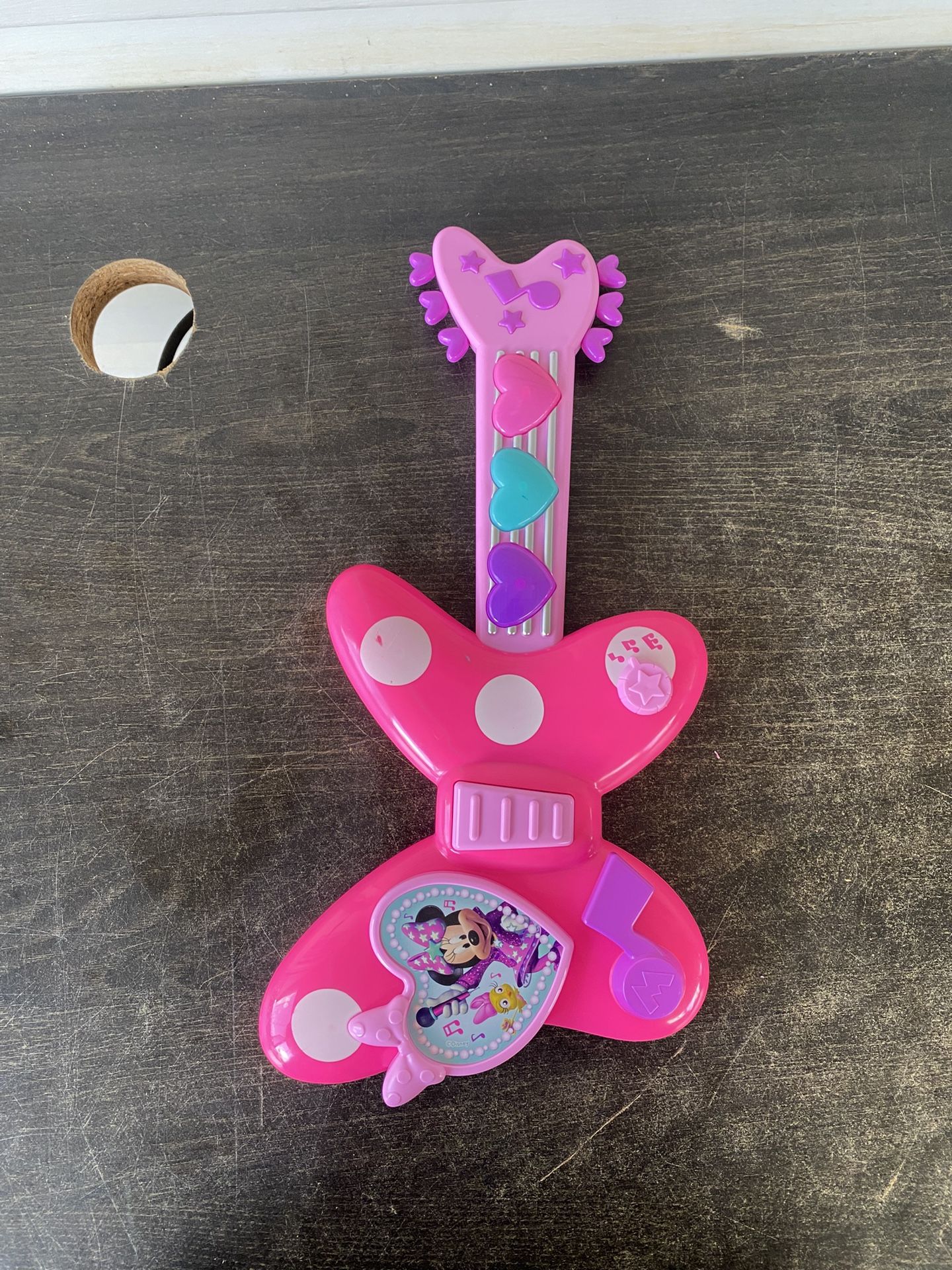 Disney Junior Minnie Mouse Rockin' Guitar Pink Musical Instrument Toy