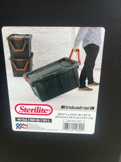 40 gallon containers with wheels