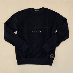 Scotch & Soda Navy Fleece Crewneck Men's Sweater