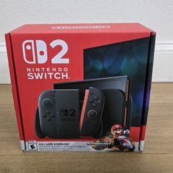 For Sale:
Brand New Still Sealed in Box Nintendo Switch 2 Mario Kart Bundle