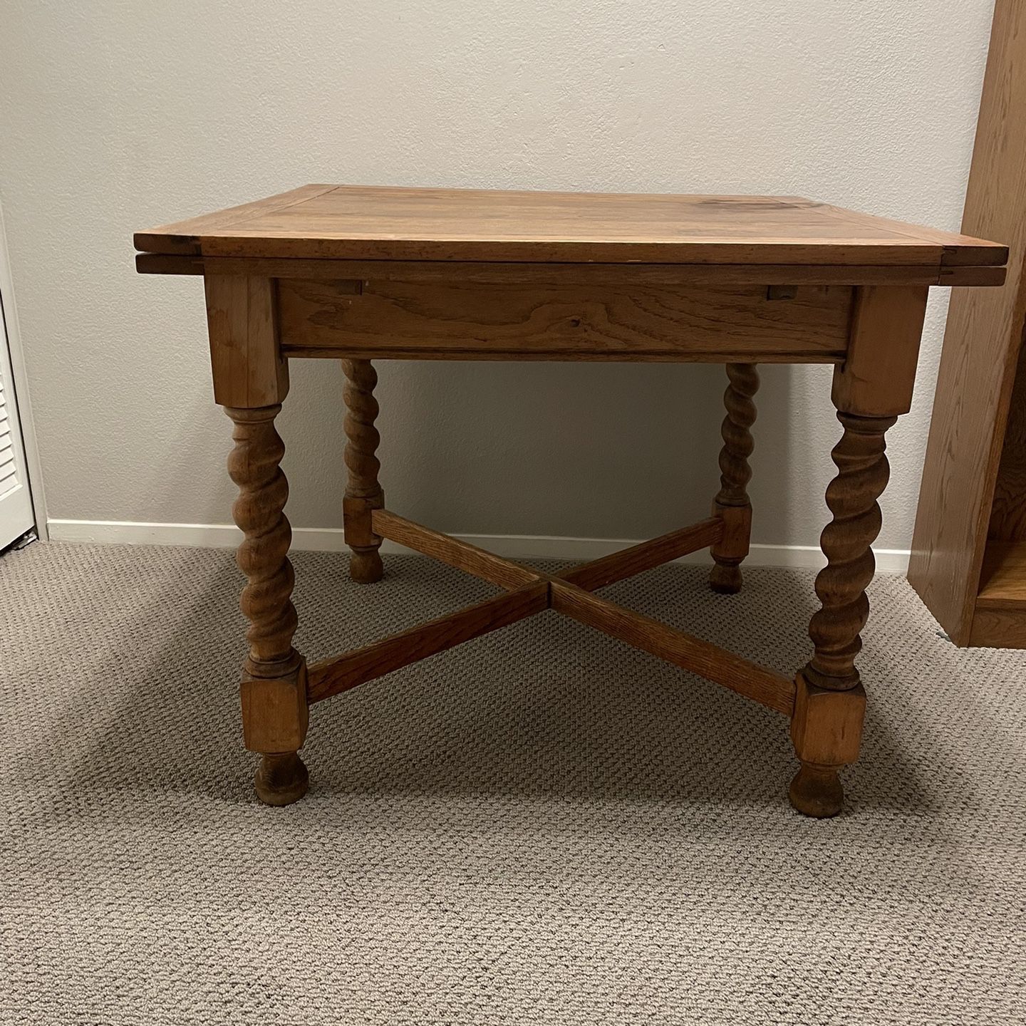 Best Offer!! Antique Wood Expandable Dining Table