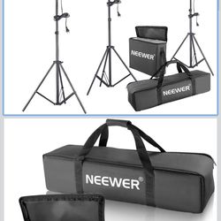 Neewer® 600W Photography Photo Portrait Studio Umbrella Triple Continuous Lighting Kit-2 x White Umbrella Lighting