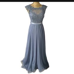 Dusty Blue Dress 