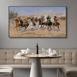 Frederic Remington's A Dash for the Timber