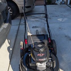 Craftsman Self-propelled Overhead Cam Gcv160 Honda Motor Craftsman Lawn Mower Quick Height Adjusters Double Handle Drive With Grass Catcher Very Good 
