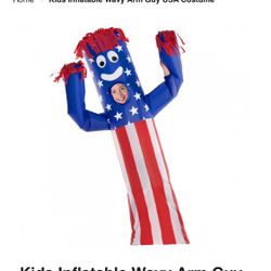 American child costume, waving Guy