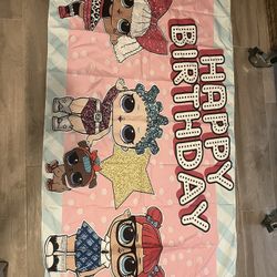 LOL Birthday Back Drop 