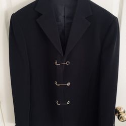 Small Men's Black Coat