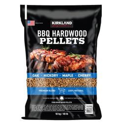 Kirkland Signature BBQ Hardwood Pellets Oak Hickory Maple Cherry 40 lb