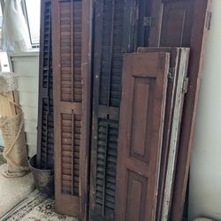 Antique Louvered Shutters 