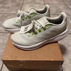 Adidas RunFalcon 3.0 Women's Running Shoe  White/Green SIZE 5.5