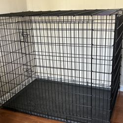 Double Door 54-Inch Dog Crate for XXL Dogs Breeds