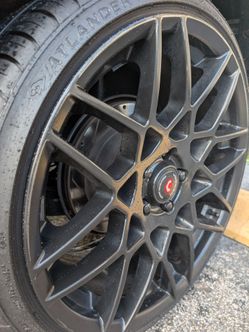 RIMS AND TIRES STAGGERED 20"5X114.3