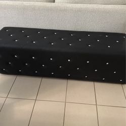 Black Salon Bench