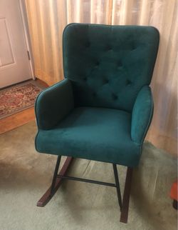 Green Velvet Rocker