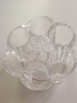 acrylic brush cosmetics holder