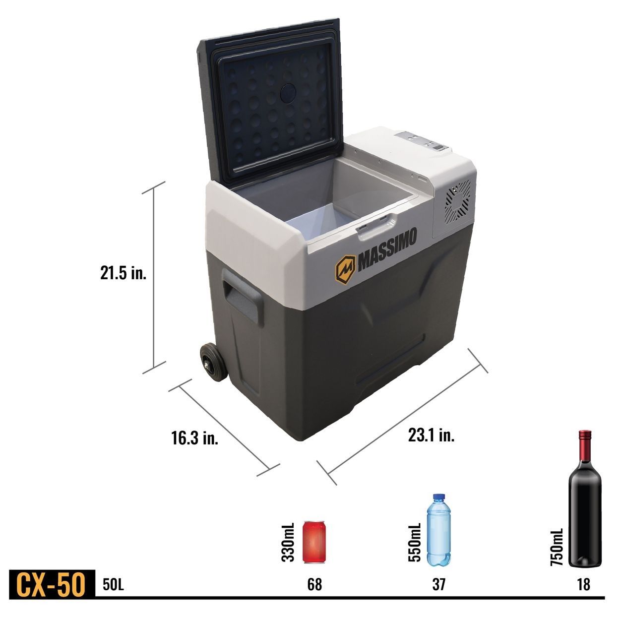 Massimo CX50 12V Portable E-Kooler