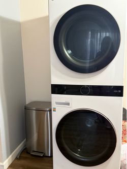LG STACKED WASHER AND DRYER