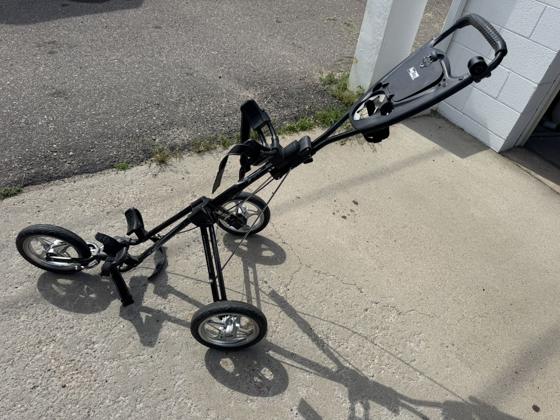 Bag Boy Express 180 Black 3 Wheel Push Pull Golf Cart Three Wheel